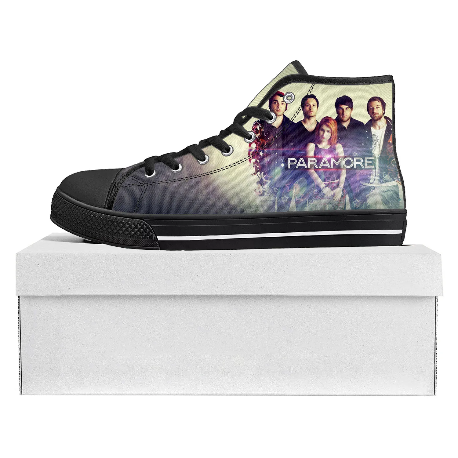 

Paramore Band High Top High Quality Sneakers Mens Womens Teenager Canvas Sneaker Casual Custom Made Shoes Customize DIY Shoe