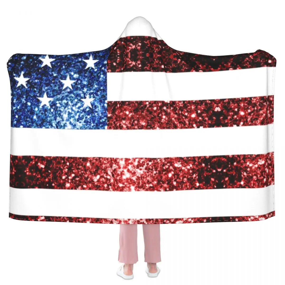 4th Of July Soft Flags USA Blanket Sparkles Glitters Fleece Camping With Hood Blanket Soft Cheap Beautiful Bedspread
4th Of July Soft Flags USA Blanket Sparkles Glitters Fleece Camping With Hood Blanket Soft Cheap Beautiful Bedspread