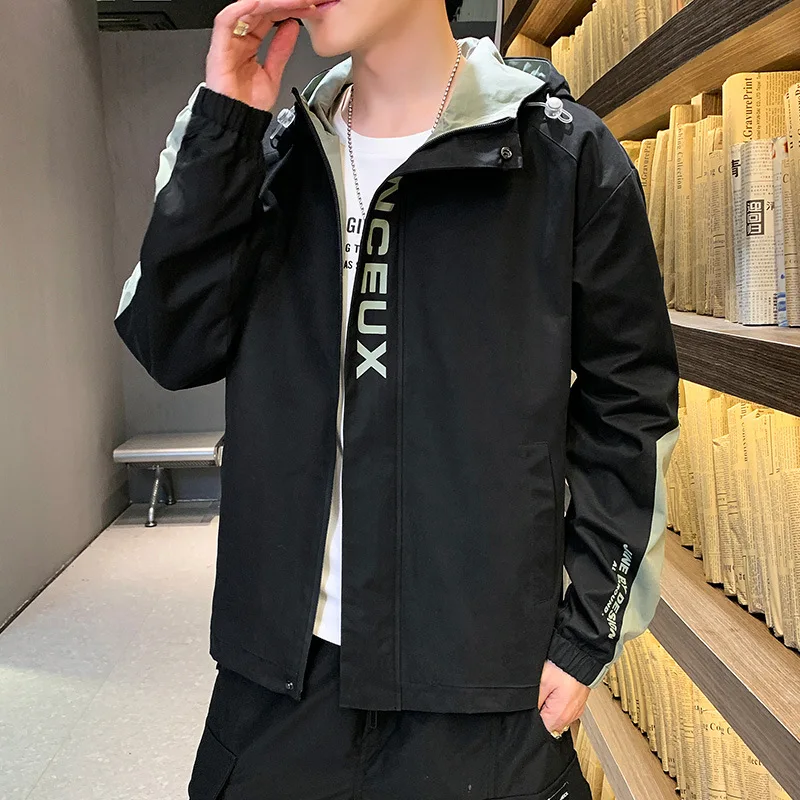 

Men's Outdoor Camo Coat Spring and Autumn New Korean Style Trendy Workwear Top Clothes Boys Leisure Match Handsome Casual Jacket