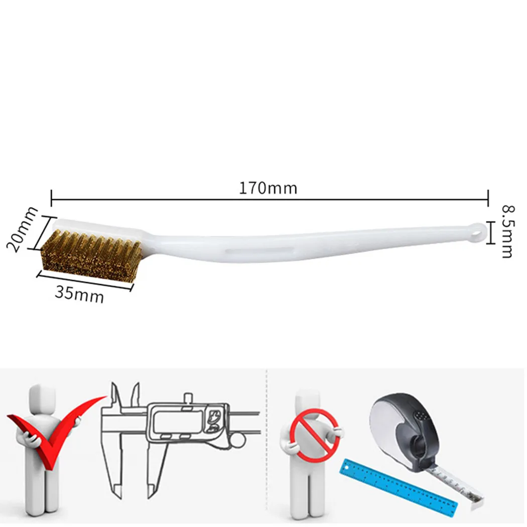 1.38inch * 0.79inch Brass Wire Brush Polishing Wire 170*8.5*20mm 5PCS Brass Brush Devices For Industrial Plastic
1.38inch * 0.79inch Brass Wire Brush Polishing Wire 170*8.5*20mm 5PCS Brass Brush Devices For Industrial Plastic
