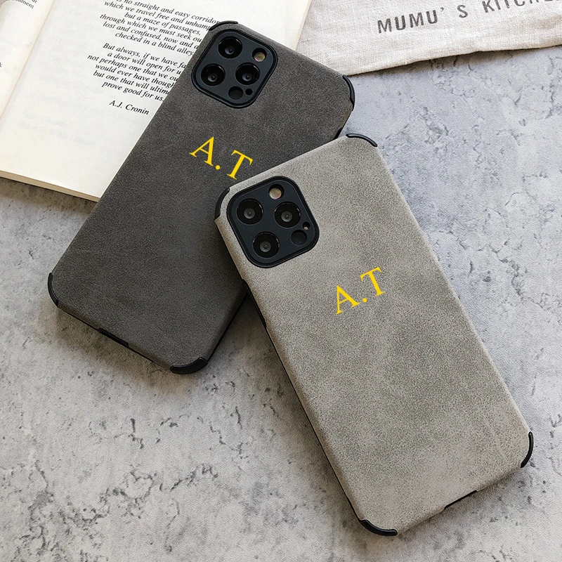 Personalise Retro Lambskin PU Leather Cases For IPhone13 12 11 Pro Max 12 11 13 Matte Engraved Inital Letters Soft DIY Cover
Personalise Retro Lambskin PU Leather Cases For IPhone13 12 11 Pro Max 12 11 13 Matte Engraved Inital Letters Soft DIY Cover