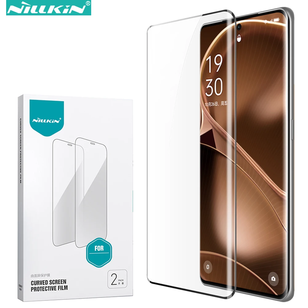 Nillkin for OPPO Find X6 Pro, 2 Pcs Impact Resistant Curved Screen Protection Full Glued Curved Protective Film
Nillkin for OPPO Find X6 Pro, 2 Pcs Impact Resistant Curved Screen Protection Full Glued Curved Protective Film