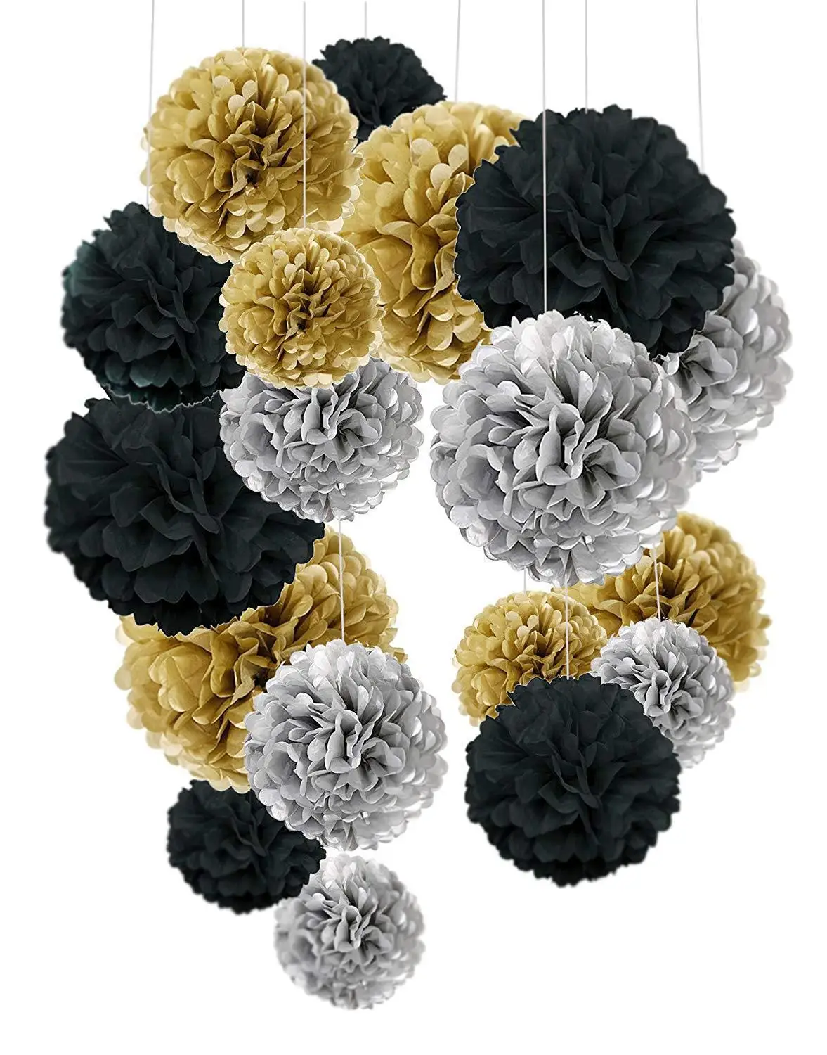 18pcs/Set Hanging Paper Ball Tissue Paper Pom Pom Flower Home store office decoration for Wedding Birthday Christmas new year
18pcs/Set Hanging Paper Ball Tissue Paper Pom Pom Flower Home store office decoration for Wedding Birthday Christmas new year
