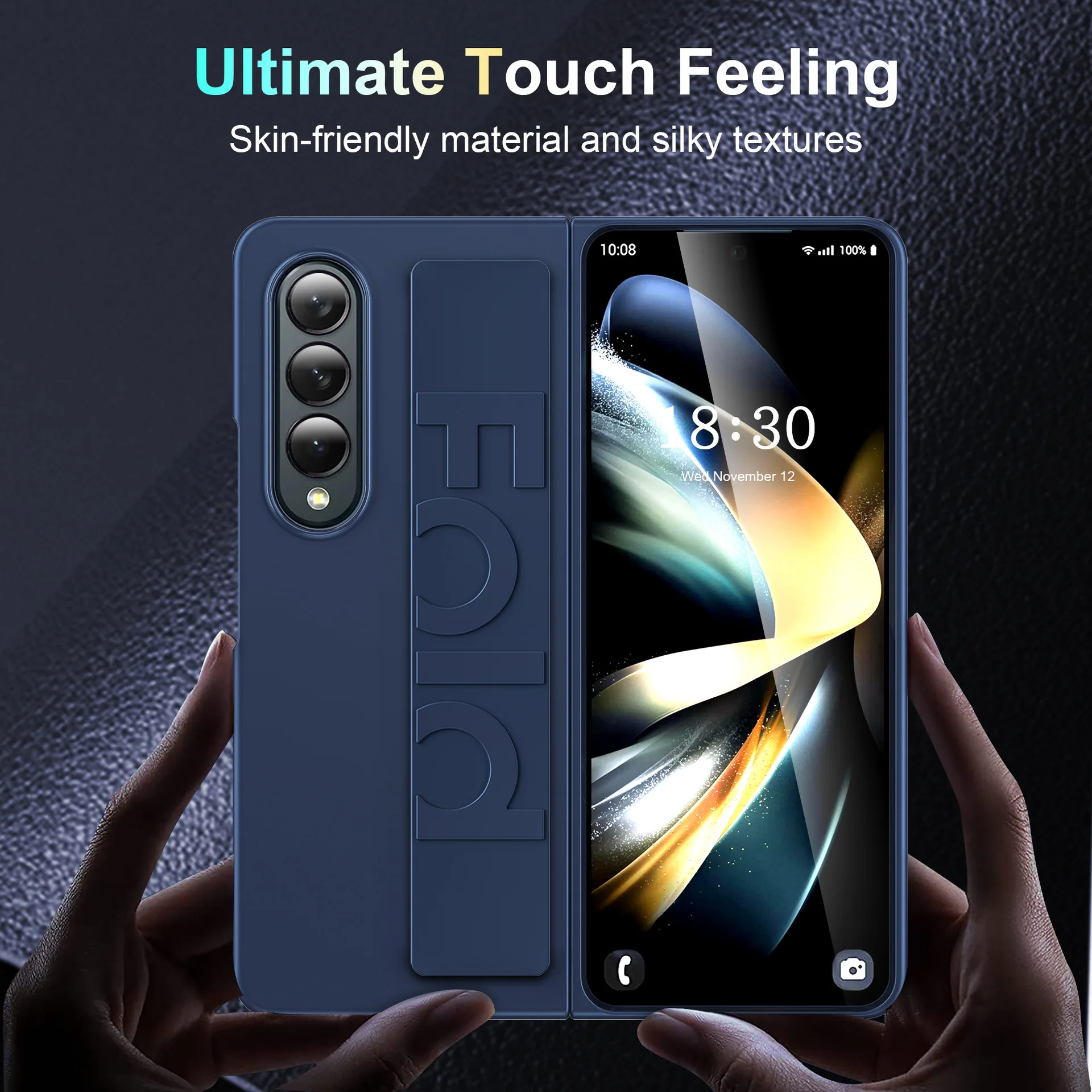 Cases For Samsung Z Fold4 Fold3 Phone Case Skin Feeling Foldable Elastic Write Strap Solid Color Drop-Resistant Protective Cover
Cases For Samsung Z Fold4 Fold3 Phone Case Skin Feeling Foldable Elastic Write Strap Solid Color Drop-Resistant Protective Cover