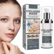 30ml Collagen Boost Cream Anti-Aging Collagen Booster Serum Dark Spot Corrector Brightening Hydrating Anti-wrinkle Facial Cream