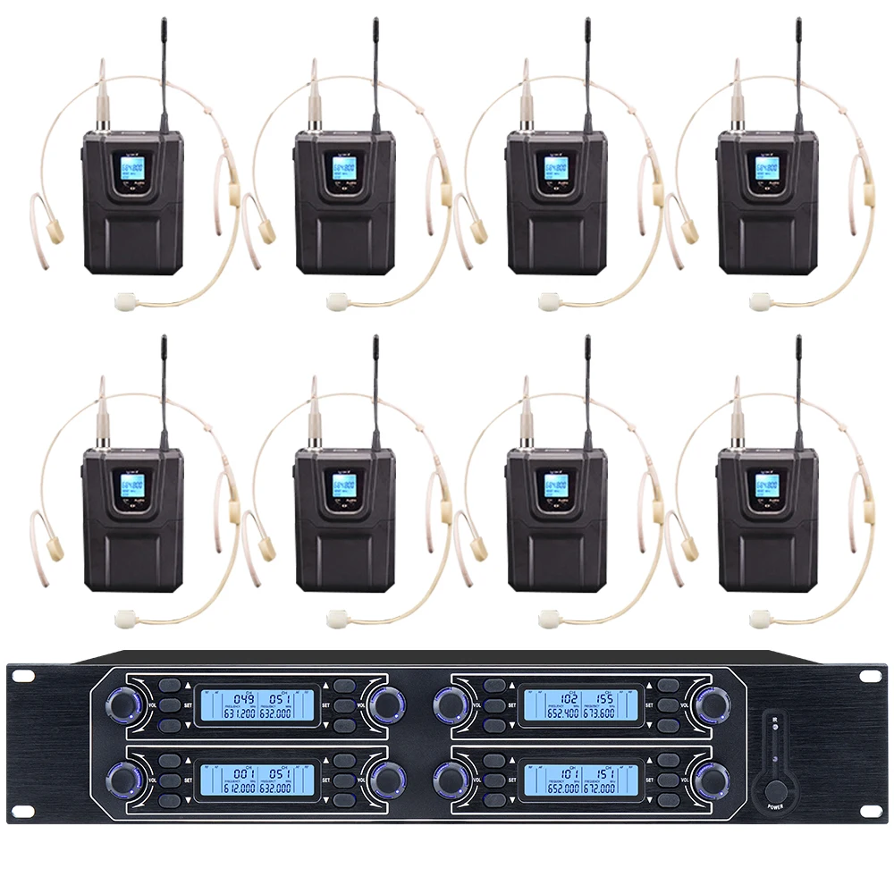 Professional UHF wireless microphone 8 channel handheld microphone lavalier microphone stage performance conference microphone
Professional UHF wireless microphone 8 channel handheld microphone lavalier microphone stage performance conference microphone