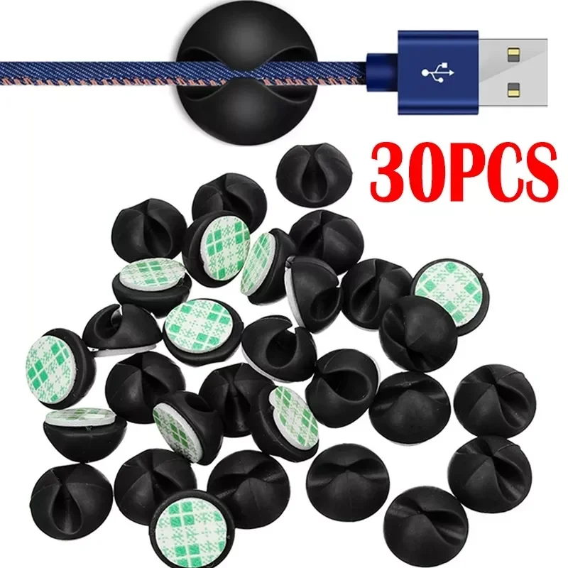 30Pcs Multipurpose Car Desk Desktop Wall Round USB Wire Cord Cable Holder Clip Organizer Retainer Clamps Collation Management
30Pcs Multipurpose Car Desk Desktop Wall Round USB Wire Cord Cable Holder Clip Organizer Retainer Clamps Collation Management