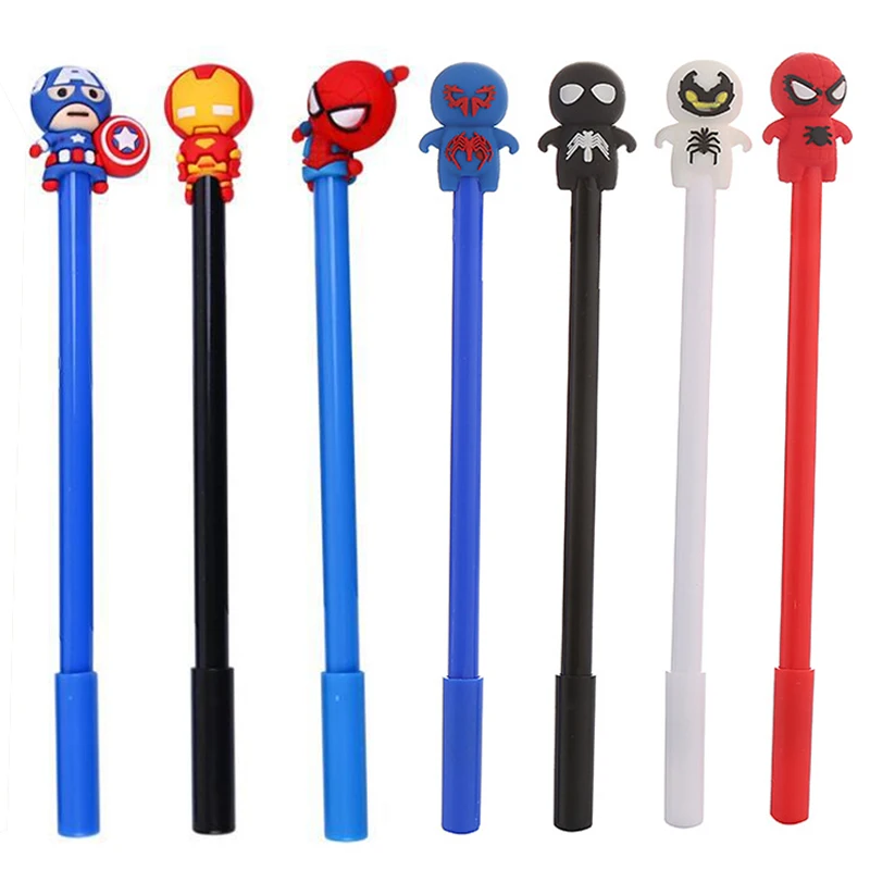 Marvel Anime Figure Gel Pen League of Legends Cartoon LronMan Spiderman America Captain Student Black lovely Water Pen
Marvel Anime Figure Gel Pen League of Legends Cartoon LronMan Spiderman America Captain Student Black lovely Water Pen