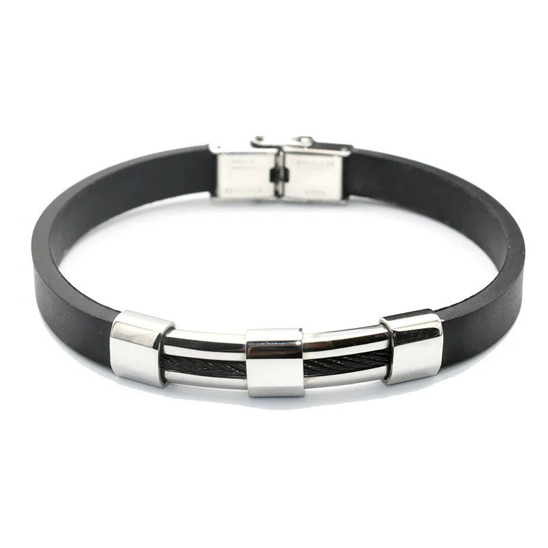 Wholesale Luxury Jewelry Black Genuine Leather Black Plated Stainless Steel Plated Wire Bangle Bracelet for Men
Wholesale Luxury Jewelry Black Genuine Leather Black Plated Stainless Steel Plated Wire Bangle Bracelet for Men