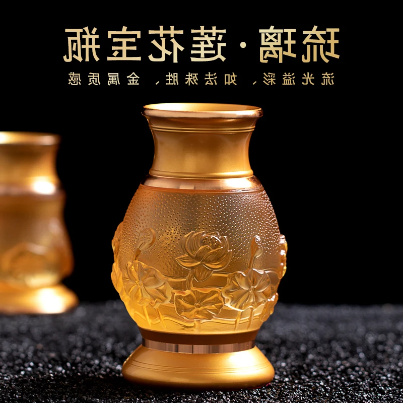 Bottles Glass Guanyin Vase Offering Flower a Pair of Home Buddha Front Ornaments Buddhist
Bottles Glass Guanyin Vase Offering Flower a Pair of Home Buddha Front Ornaments Buddhist