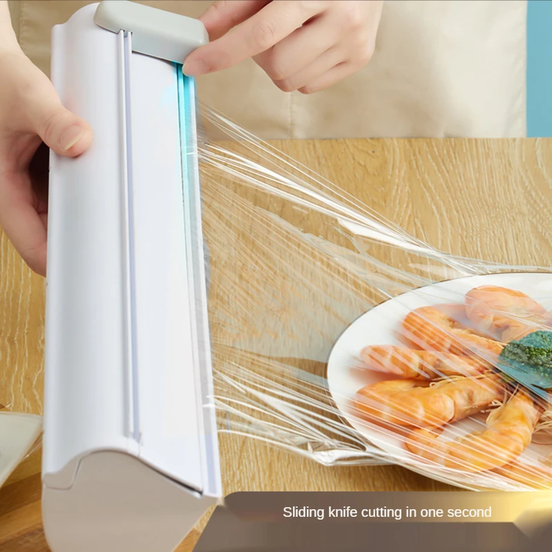 Punch-free Adjustable Food Packaging and Distribution Cling Film Hidden Sliding Knife Magnetic PE Film Divider Kitchen Gadgets
Punch-free Adjustable Food Packaging and Distribution Cling Film Hidden Sliding Knife Magnetic PE Film Divider Kitchen Gadgets