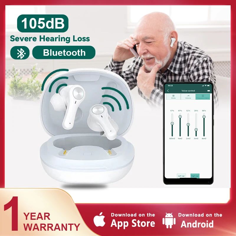 Bluetooth Hearing Aids Rechargeable Hearing Aid Digital APP Control Sound Amplifier Hearing Loss Ears Aids Severe Loss Audifonos
Bluetooth Hearing Aids Rechargeable Hearing Aid Digital APP Control Sound Amplifier Hearing Loss Ears Aids Severe Loss Audifonos