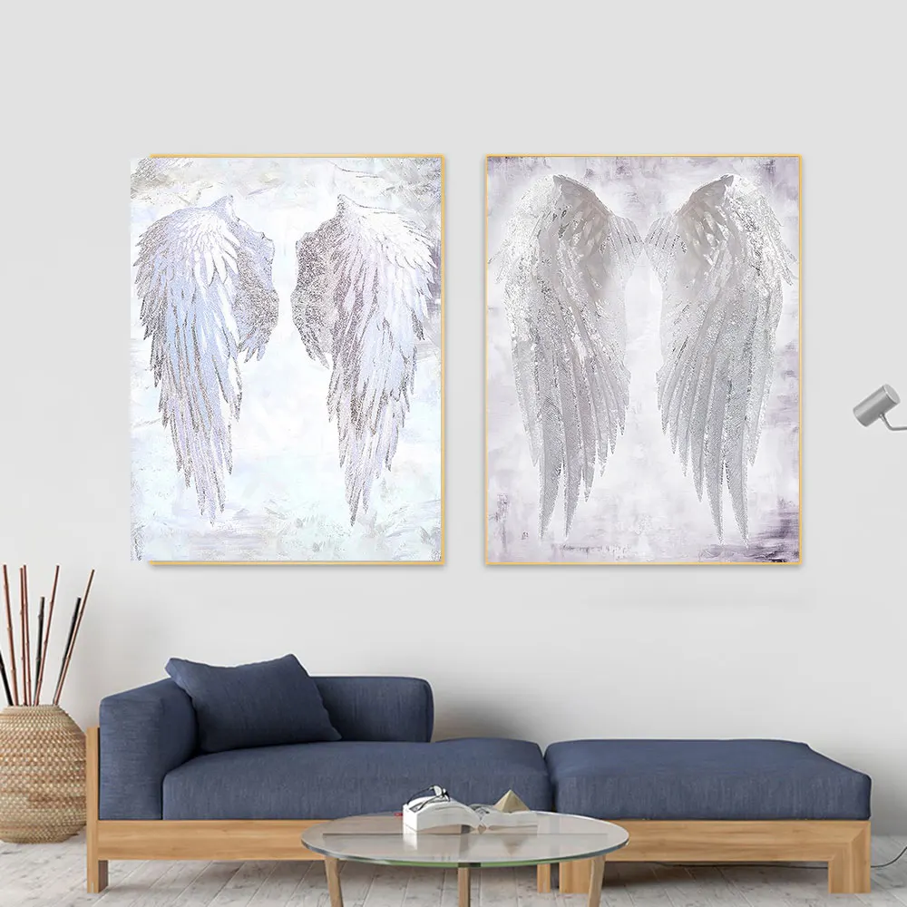 Modern Angel Wings Abstract Canvas Painting White Feather Nordic Style Poster And Print Wall Art Living Room Home Decoration
Modern Angel Wings Abstract Canvas Painting White Feather Nordic Style Poster And Print Wall Art Living Room Home Decoration