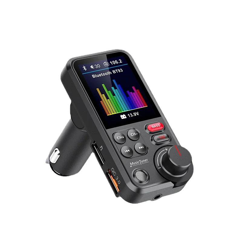 Bluetooth Car Wireless FM Transmitter Radio Adapter Aux QC3.0 Charging Treble Bass Sound Music Player 1.8"QC3.0 PD USB Charger
Bluetooth Car Wireless FM Transmitter Radio Adapter Aux QC3.0 Charging Treble Bass Sound Music Player 1.8"QC3.0 PD USB Charger