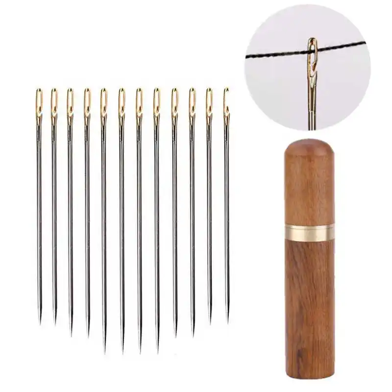 12/24/36pcs Elderly Needle-side Hole Blind Needle Hand Household Sewing Stainless Steel Sewing Needless Threading Clothes Sewing
12/24/36pcs Elderly Needle-side Hole Blind Needle Hand Household Sewing Stainless Steel Sewing Needless Threading Clothes Sewing