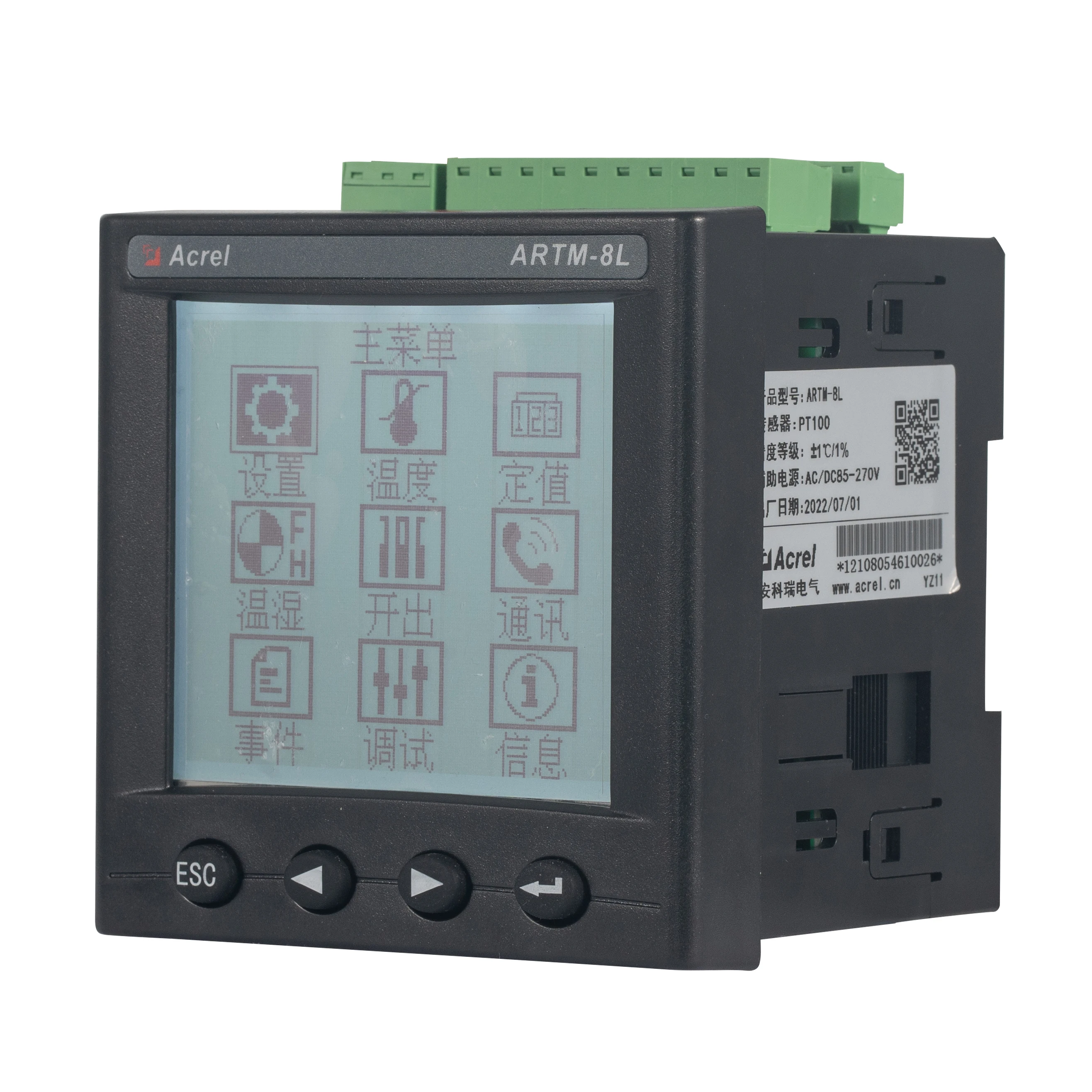 Multi-input Temperature Controller Acerl ARTM-8L Display Terminal With RS485 Communication
Multi-input Temperature Controller Acerl ARTM-8L Display Terminal With RS485 Communication
