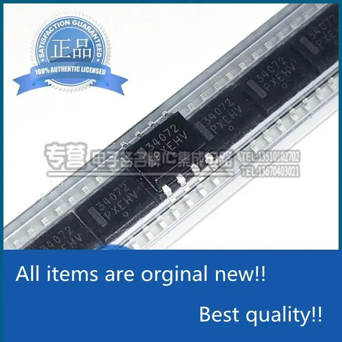 10pcs 100% orginal new MC34072DR2G Silkscreen 34072 SMD SOIC-8 Amplifier ON
10pcs 100% orginal new MC34072DR2G Silkscreen 34072 SMD SOIC-8 Amplifier ON