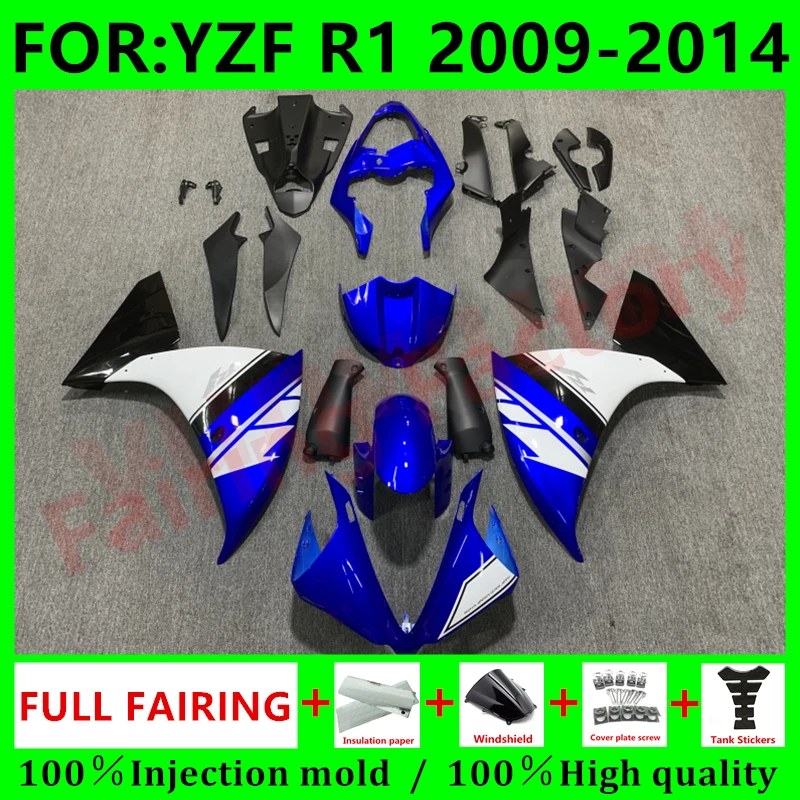 Новинка, полный обтекатель для мотоцикла ABS, подходит для YZF R1 2009 2010 2011 2012 2013 2014 годов, Обтекатели для кузова, комплект синего и белого цветов
Новинка, полный обтекатель для мотоцикла ABS, подходит для YZF R1 2009 2010 2011 2012 2013 2014 годов, Обтекатели для кузова, комплект синего и белого цветов