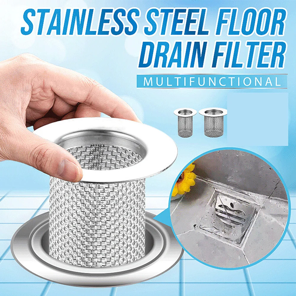Stainless Steel Floor Drain Filter Mesh Sink Anti-clog Bathtub Hair Catcher Shower Leak Net Strainer Bath Stopper Kitchen Part
Stainless Steel Floor Drain Filter Mesh Sink Anti-clog Bathtub Hair Catcher Shower Leak Net Strainer Bath Stopper Kitchen Part