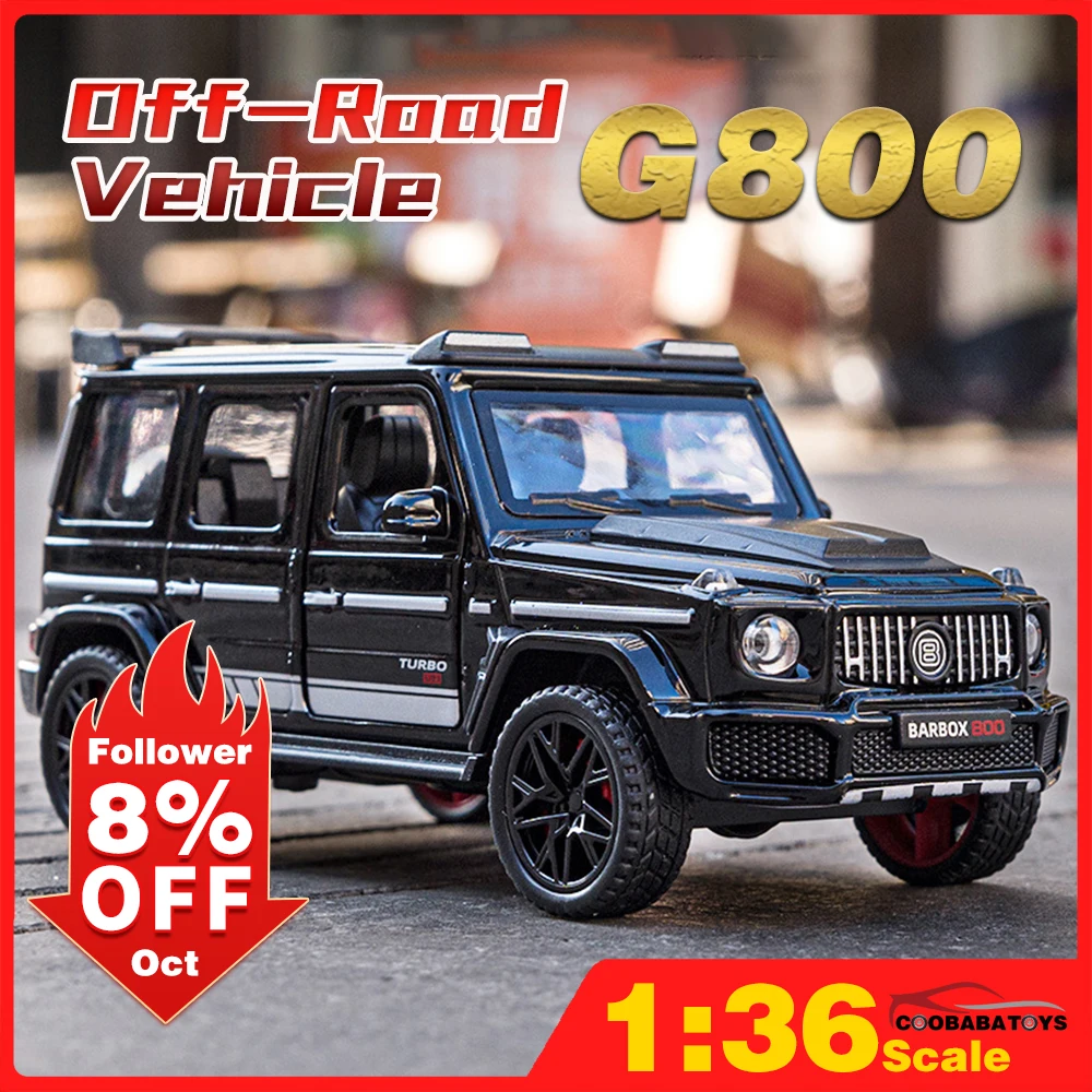 Scale 1/36 G800 SUV Metal Diecast Alloy Sound and Light Pull Back Toy Cars Model For Boys Children Kids Off-Road Vehicles
Scale 1/36 G800 SUV Metal Diecast Alloy Sound and Light Pull Back Toy Cars Model For Boys Children Kids Off-Road Vehicles