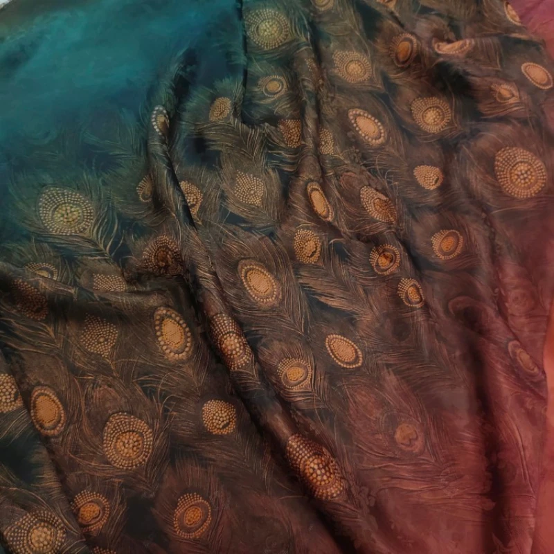 Шелковая пряжа с перфорацией и градиентом павлина, красное облако, шелк тутового шелкопряда 100, летнее платье, рубашка, одежда, ткань
Шелковая пряжа с перфорацией и градиентом павлина, красное облако, шелк тутового шелкопряда 100, летнее платье, рубашка, одежда, ткань