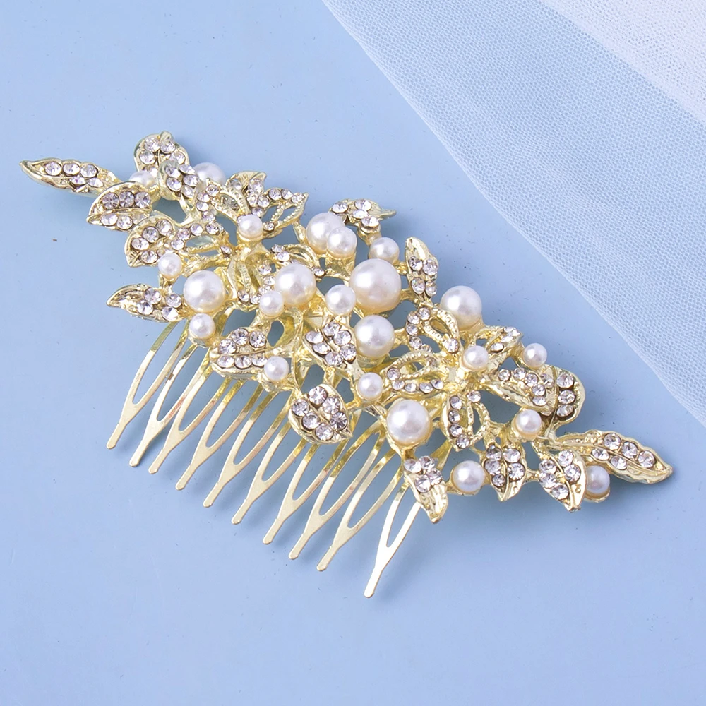 Wedding Comb Head Jewelry Bride Hair Clips Pearl Headpiece Crystal Leaf Women Tiaras Rhinestone Bridal Hair Accessories ML
Wedding Comb Head Jewelry Bride Hair Clips Pearl Headpiece Crystal Leaf Women Tiaras Rhinestone Bridal Hair Accessories ML