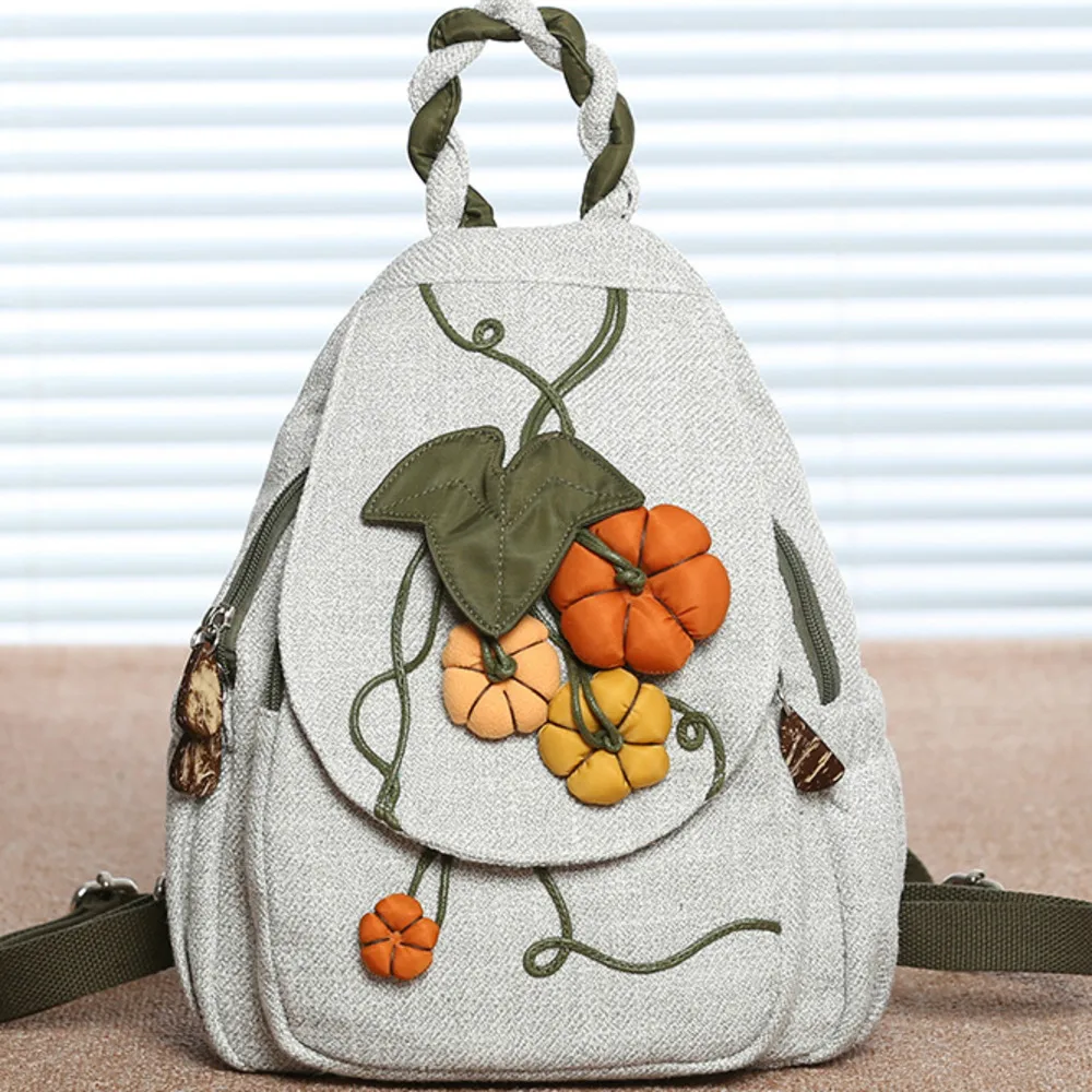 Women's Backpack 2023 New Handmade Vintage Canvas Bag Fresh Casual Backpack For Women Vegetable Pattern Travel
Women's Backpack 2023 New Handmade Vintage Canvas Bag Fresh Casual Backpack For Women Vegetable Pattern Travel