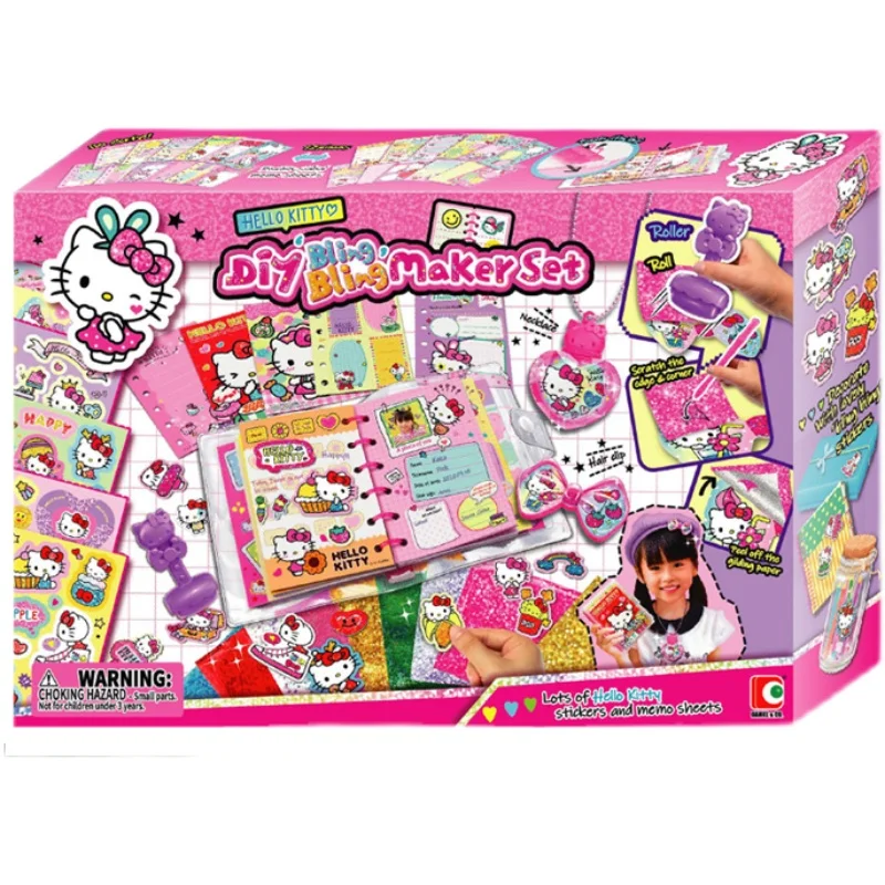 Kawaii Japanese KT Cat Colorful Jewelry Sticker Girl DIY Handmade Butterfly Machine Dress Up Toy Holiday Gifts for Children
Kawaii Japanese KT Cat Colorful Jewelry Sticker Girl DIY Handmade Butterfly Machine Dress Up Toy Holiday Gifts for Children