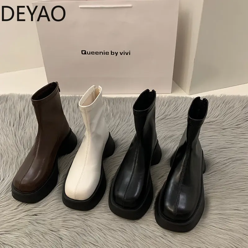 Новые женские ботильоны на массивной подошве, модные женские повседневные короткие ботинки на платформе с круглым носком, элегантная мягка... 
Новые женские ботильоны на массивной подошве, модные женские повседневные короткие ботинки на платформе с круглым носком, элегантная мягка...