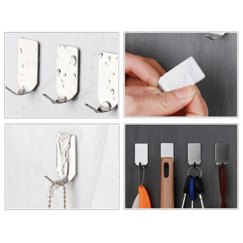 Wall Door Stainless Steel Holder Kitchen Sticky Towel Hanger Hook Robe 12PCS Self Adhesive Bathroom Durable Sale
Wall Door Stainless Steel Holder Kitchen Sticky Towel Hanger Hook Robe 12PCS Self Adhesive Bathroom Durable Sale
