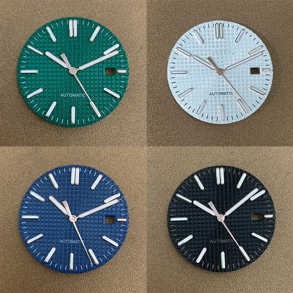 S Watch Dial Accessories 31.8mm for Japanese NH35 NH36 Caliber Dial, Rose Studs, Silver Spikes, Green Luminous Men Watch
S Watch Dial Accessories 31.8mm for Japanese NH35 NH36 Caliber Dial, Rose Studs, Silver Spikes, Green Luminous Men Watch