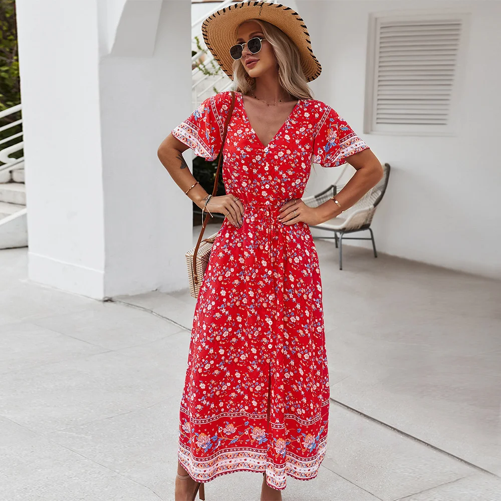 2023Casual print elegant dress, spring and summer new product v collar sexy Printed Dress for leisure vacation
2023Casual print elegant dress, spring and summer new product v collar sexy Printed Dress for leisure vacation