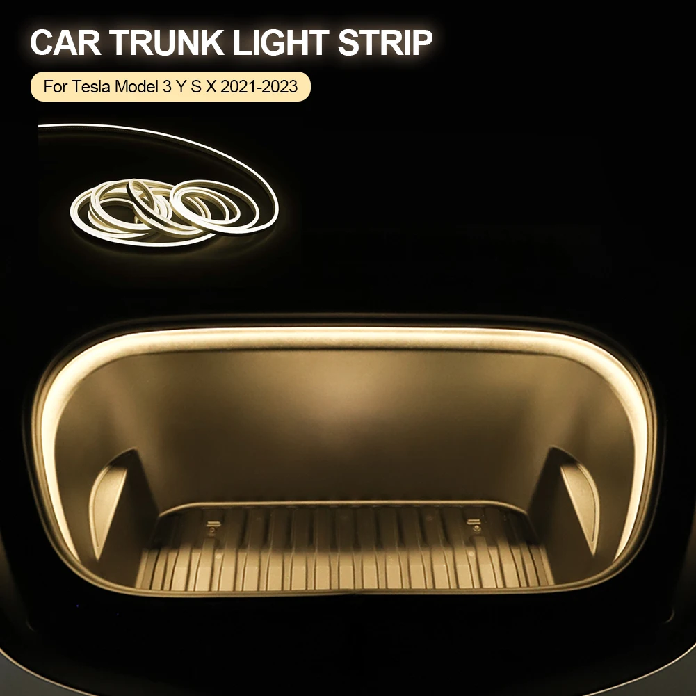 Суперъяркая Светодиодная лента 3 м, 5 м, модифицированное освещение для Tesla Model 3, Y S, X, автомобильная Передняя багажная светодиодная лампа, Водонепроницаемая силиконовая фотолампа 
Суперъяркая Светодиодная лента 3 м, 5 м, модифицированное освещение для Tesla Model 3, Y S, X, автомобильная Передняя багажная светодиодная лампа, Водонепроницаемая силиконовая фотолампа