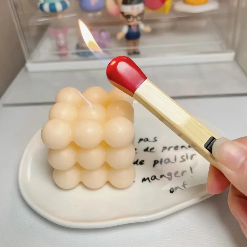 Creative Match Stick Fire Torch Refillable Cigarette Lighter Butane Gas Miniature model Ornaments Lighter Home Decoration Gift
Creative Match Stick Fire Torch Refillable Cigarette Lighter Butane Gas Miniature model Ornaments Lighter Home Decoration Gift