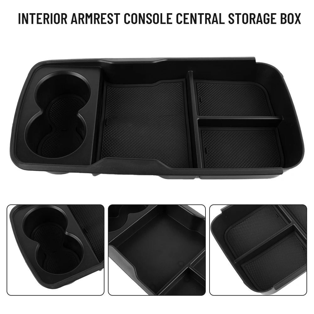 1pc Black Interior Armrest Console Central Storage Box Fashion Water-Cup Holder Storage-Rack ABS Fits For Kia EV6 2022 2023
1pc Black Interior Armrest Console Central Storage Box Fashion Water-Cup Holder Storage-Rack ABS Fits For Kia EV6 2022 2023