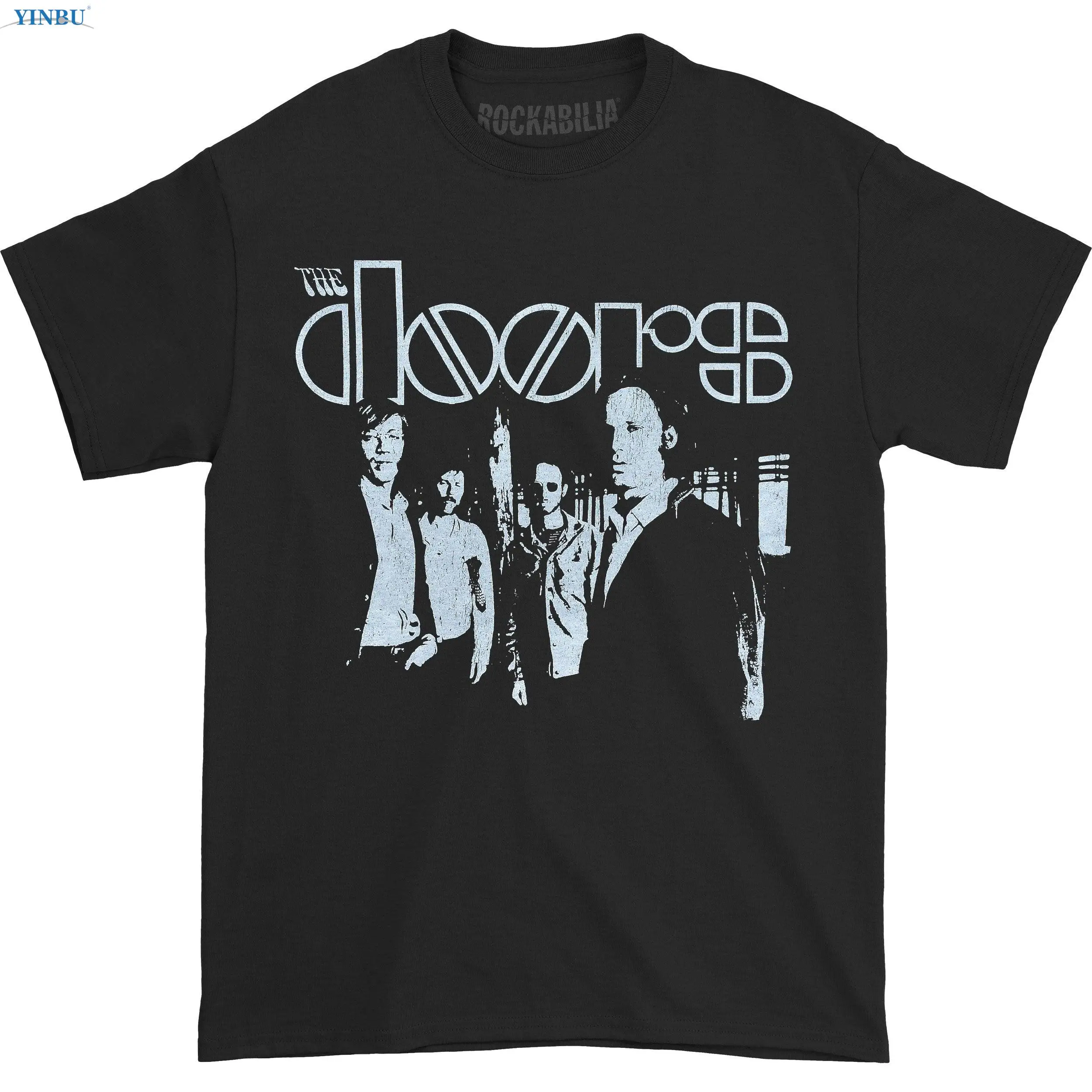Doors Black and White Band Photo Printed t-shirt YINBU Brand 2023 High quality Graphic Tee
Doors Black and White Band Photo Printed t-shirt YINBU Brand 2023 High quality Graphic Tee