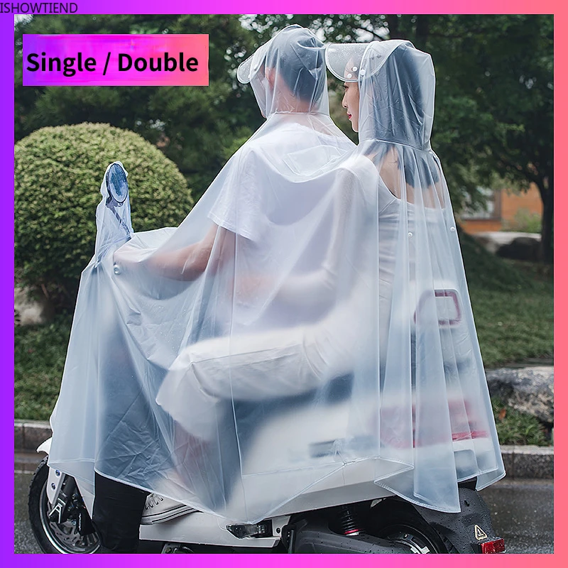 Motorcycle Electric Vehicle Waterproof Raincoat Transparent Single Double PVC Raincoat Riding Rainproof Brim Bicycle Protection
Motorcycle Electric Vehicle Waterproof Raincoat Transparent Single Double PVC Raincoat Riding Rainproof Brim Bicycle Protection