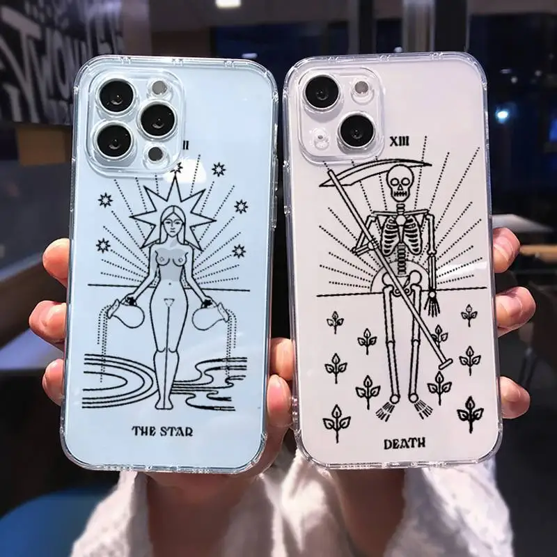 The star Death Tarot Mystery totem Phone Case Transparent soft For iphone 11 13 12 14 x xs xr pro max mini plus
The star Death Tarot Mystery totem Phone Case Transparent soft For iphone 11 13 12 14 x xs xr pro max mini plus