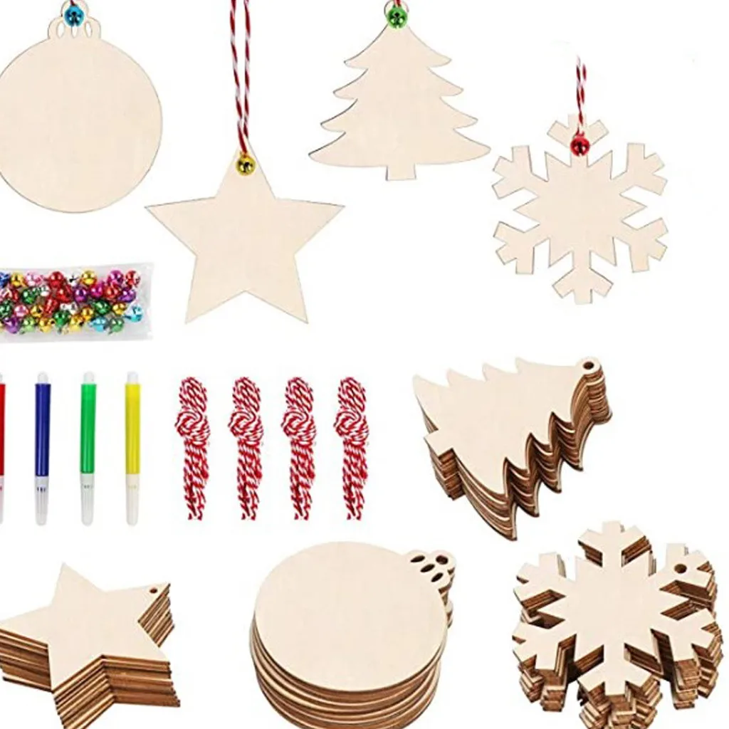 10PCS DIY Wood Christmas Ornament Unfinsihed Wooden Christmas Tree Hanging Decorations for DIY Craft Xms Home Party Decor
10PCS DIY Wood Christmas Ornament Unfinsihed Wooden Christmas Tree Hanging Decorations for DIY Craft Xms Home Party Decor