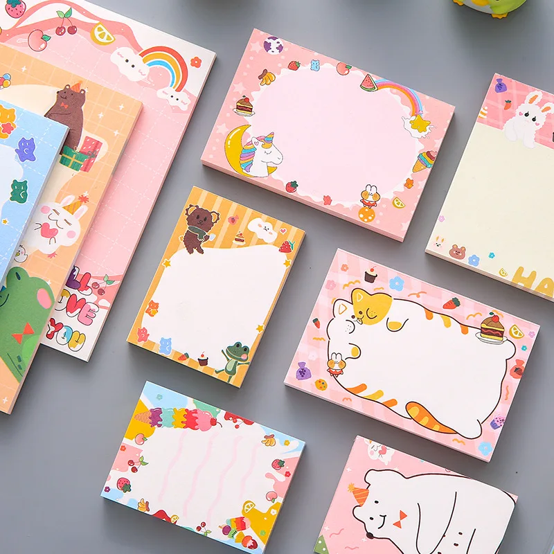 50/100sheets Large Sticky Note Ins Creative Cartoon Memo Pad Message Paper Cute Stationery Posted Tabs School Office Supplies
50/100sheets Large Sticky Note Ins Creative Cartoon Memo Pad Message Paper Cute Stationery Posted Tabs School Office Supplies