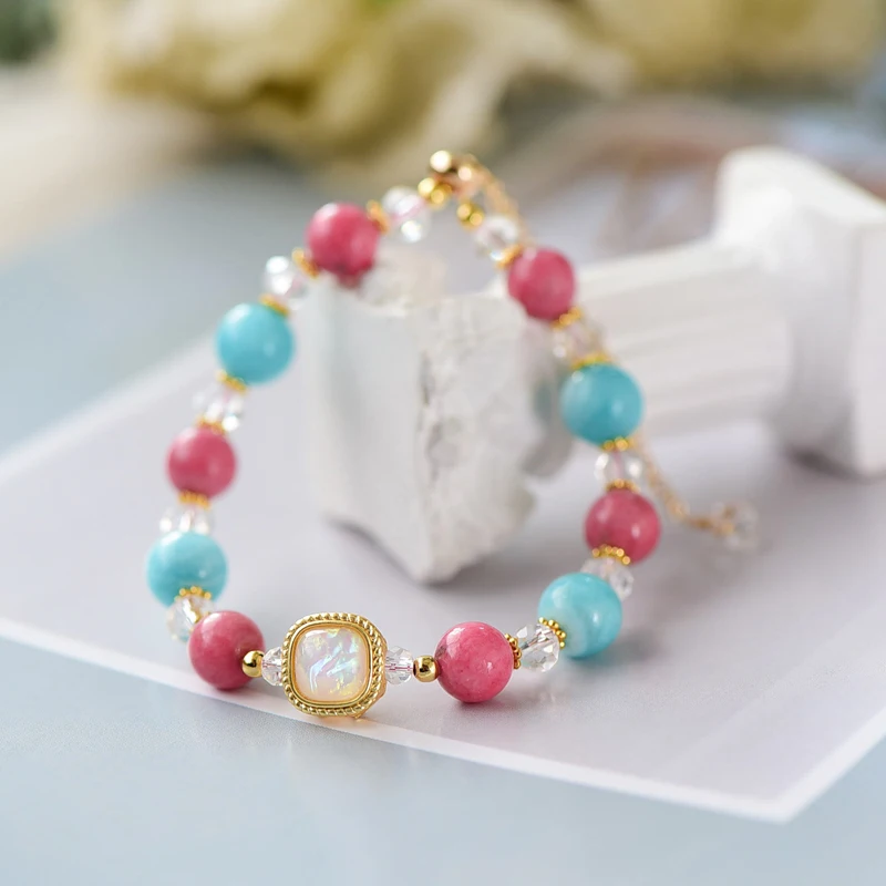 2022 New 14KGF Natural Stone Bracelet Femme Amazonite Beads Women's Bracelets Health Lucky Jewelry Pulseras
2022 New 14KGF Natural Stone Bracelet Femme Amazonite Beads Women's Bracelets Health Lucky Jewelry Pulseras