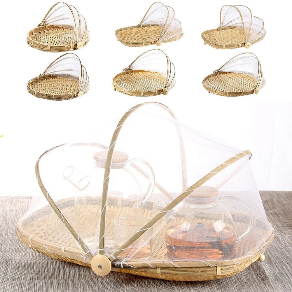 New Anti-mosquito Hand-Woven Food Serving Tent Basket Tray Vegetable Bread Storage Basket Portable Outdoor Picnic Mesh Net Cover
New Anti-mosquito Hand-Woven Food Serving Tent Basket Tray Vegetable Bread Storage Basket Portable Outdoor Picnic Mesh Net Cover