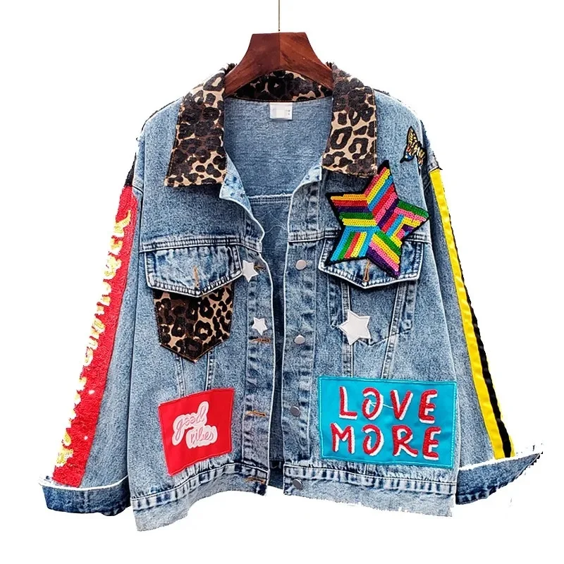 2023 New Loose Denim Jacket Girls Students High Street Party Jeans Coats Women Female Outwear Chaqueta Mujer
2023 New Loose Denim Jacket Girls Students High Street Party Jeans Coats Women Female Outwear Chaqueta Mujer