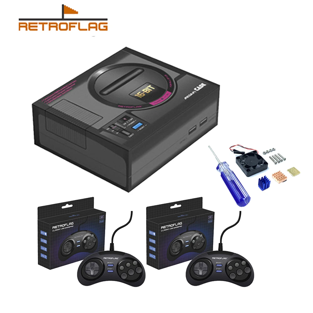 Retroflag MEGAPi Case Classic Wired USB Game Controller for Raspberry Pi 3 B Plus Gamepad for Raspberry Pi (3B+) / 3B / 2B
Retroflag MEGAPi Case Classic Wired USB Game Controller for Raspberry Pi 3 B Plus Gamepad for Raspberry Pi (3B+) / 3B / 2B