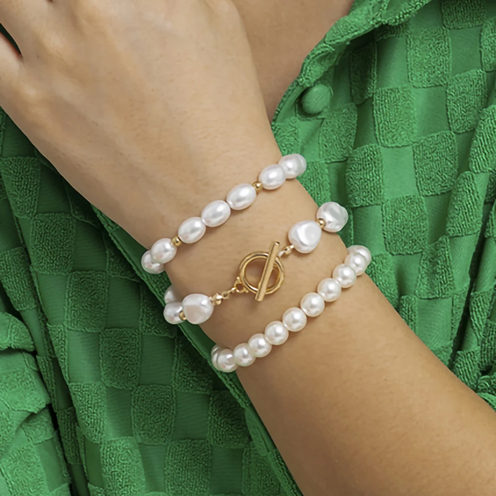 IngeSight.Z 3pcs/set Irregular Imitation Pearls OT Buckle Bracelet for Women Charm Trendy CCB Beads Bracelet Jewelry Gift
IngeSight.Z 3pcs/set Irregular Imitation Pearls OT Buckle Bracelet for Women Charm Trendy CCB Beads Bracelet Jewelry Gift