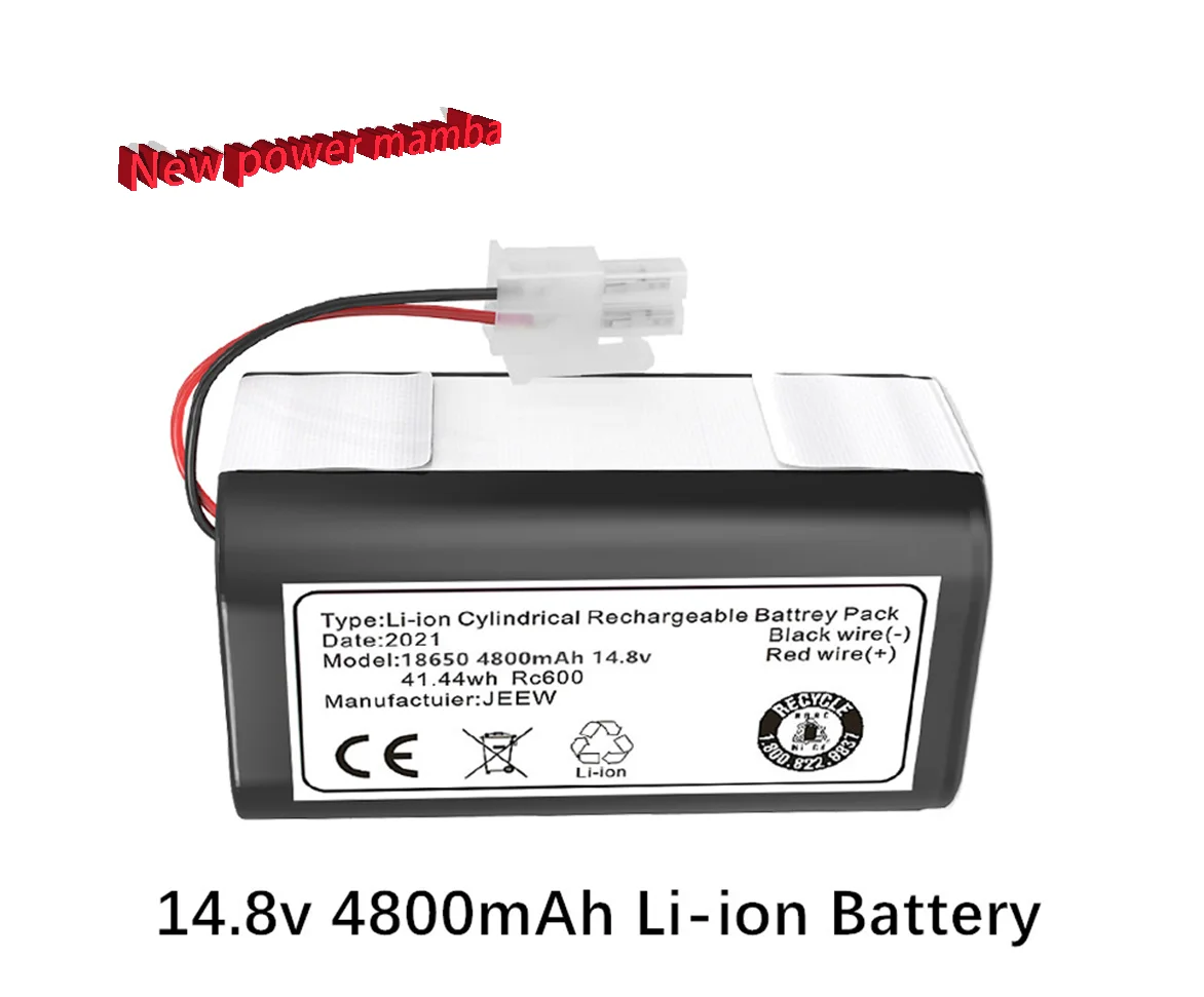 

High Capacity Vacuum Cleaner Li-ion 14.8V 4800mAh Battery for ILIFE Ecovacs A4s A4 A6 A9, V7 V7s V7s Pro Robotic Chuwi