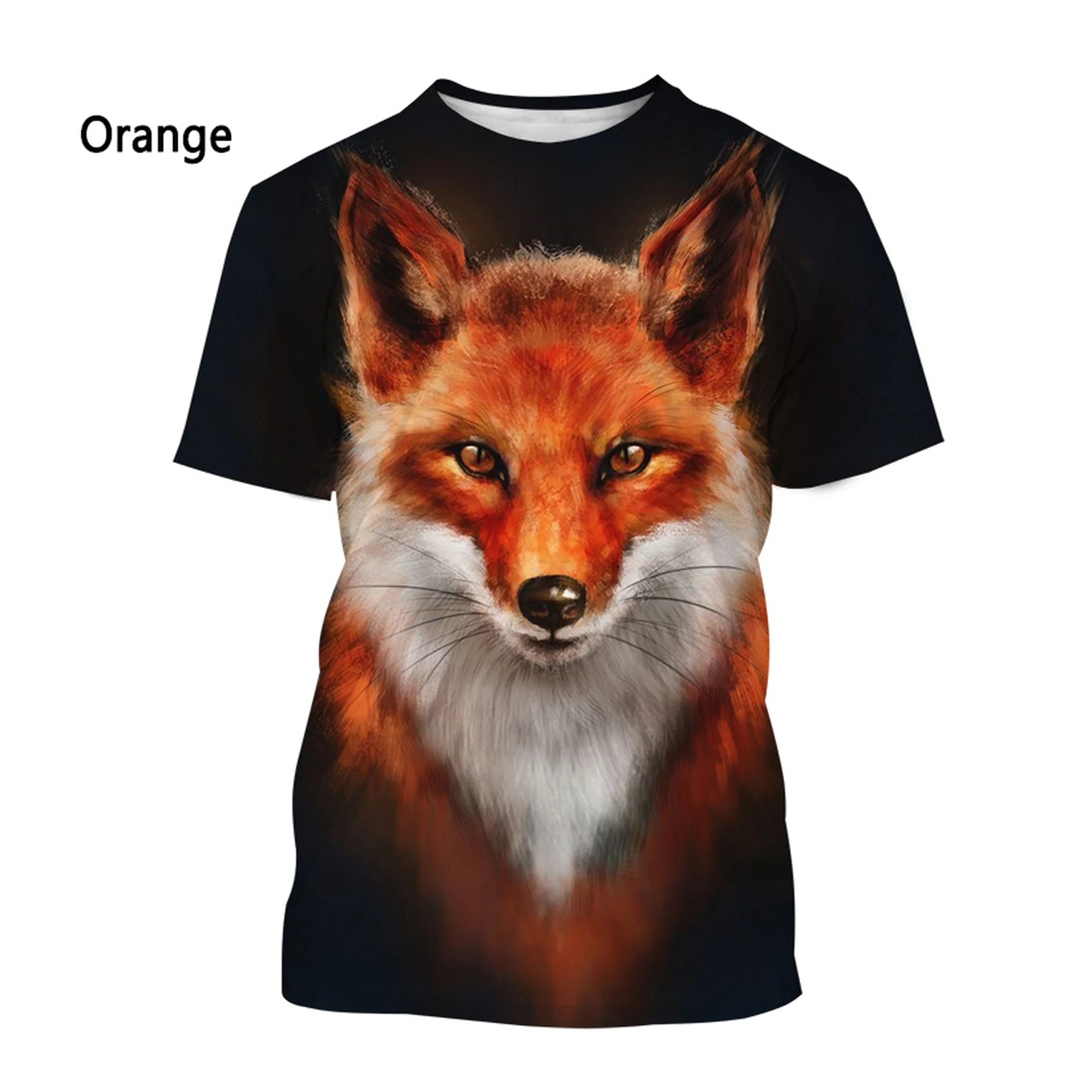 2022 New fashion animal fox 3D printing T-shirt unisex summer casual short-sleeved T-shirt
2022 New fashion animal fox 3D printing T-shirt unisex summer casual short-sleeved T-shirt