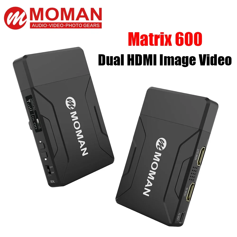 Moman Matrix 600 Dual HDMI Базовый комплект Беспроводной передатчик Приемник 1080P Система