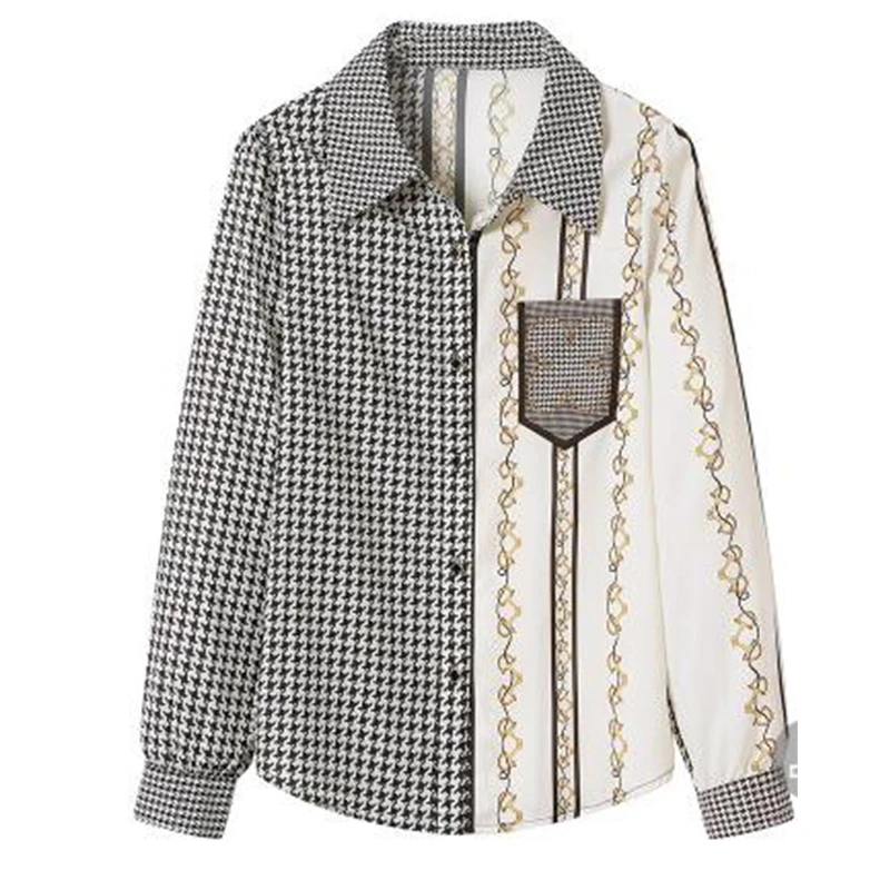 France style New elegant printing ladies shirts 2022 Spring Summer Women's Blouses Long Sleeve Shirts Tops Blusas Mujer
France style New elegant printing ladies shirts 2022 Spring Summer Women's Blouses Long Sleeve Shirts Tops Blusas Mujer
