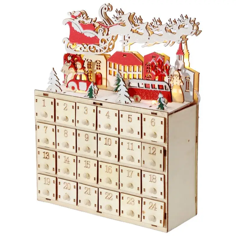 Decorative LED Glowing Christmas Christmas Advent Calendar Christmas Table Decoration Xmas Calendar Decor Xmas Supplies
Decorative LED Glowing Christmas Christmas Advent Calendar Christmas Table Decoration Xmas Calendar Decor Xmas Supplies